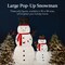 Best Choice Products Lighted Pop-Up Snowman, Outdoor Christmas Holiday Decoration w/ LED Lights, Hat, Scarf